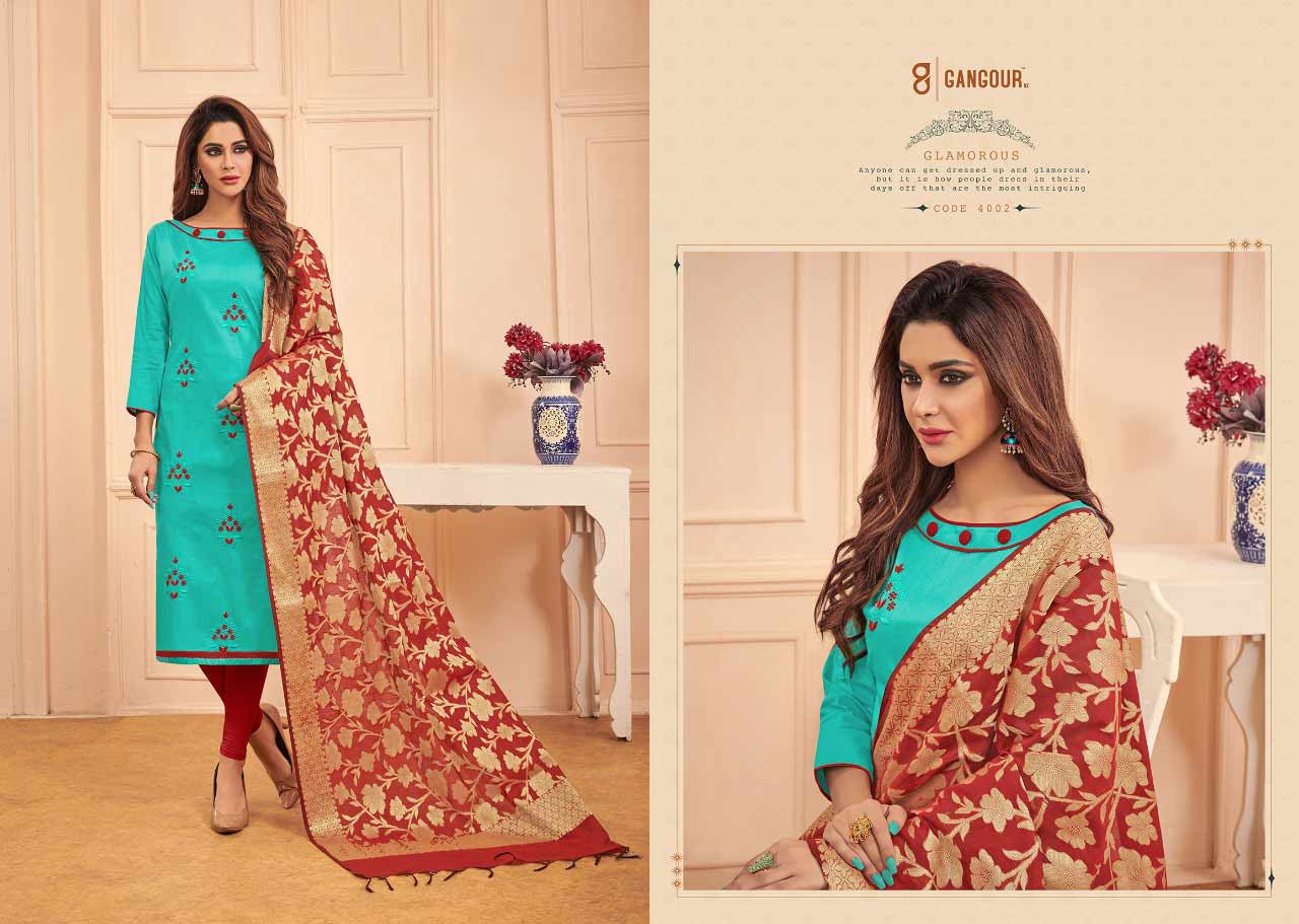Chunri Vol-4 Gangour Nx Cotton Dress Materials Chunri Vol-4 Gangour Nx Cotton Dress Materials
